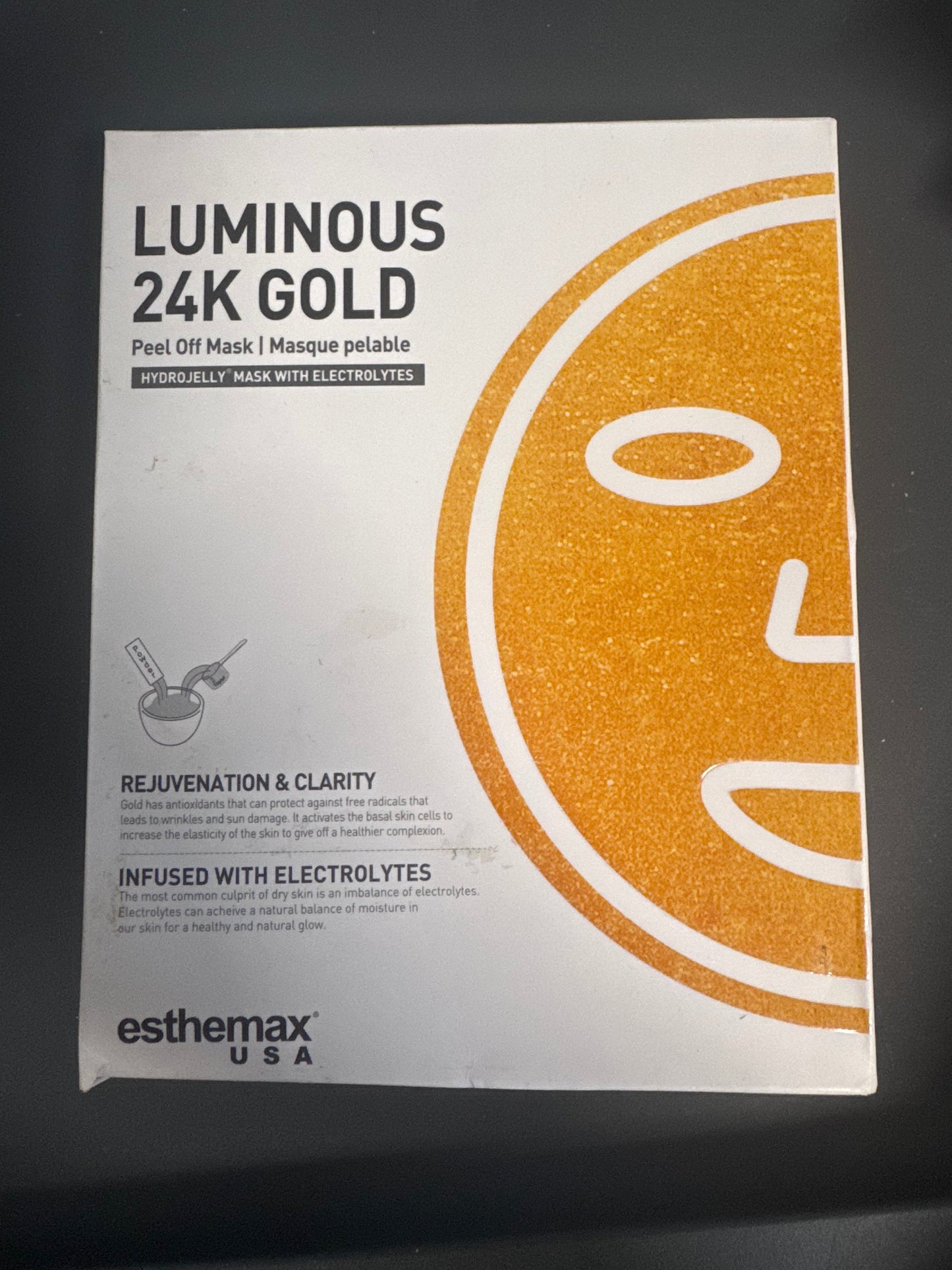 Esthemax Luminous 24K Gold Hydrojelly Mask front