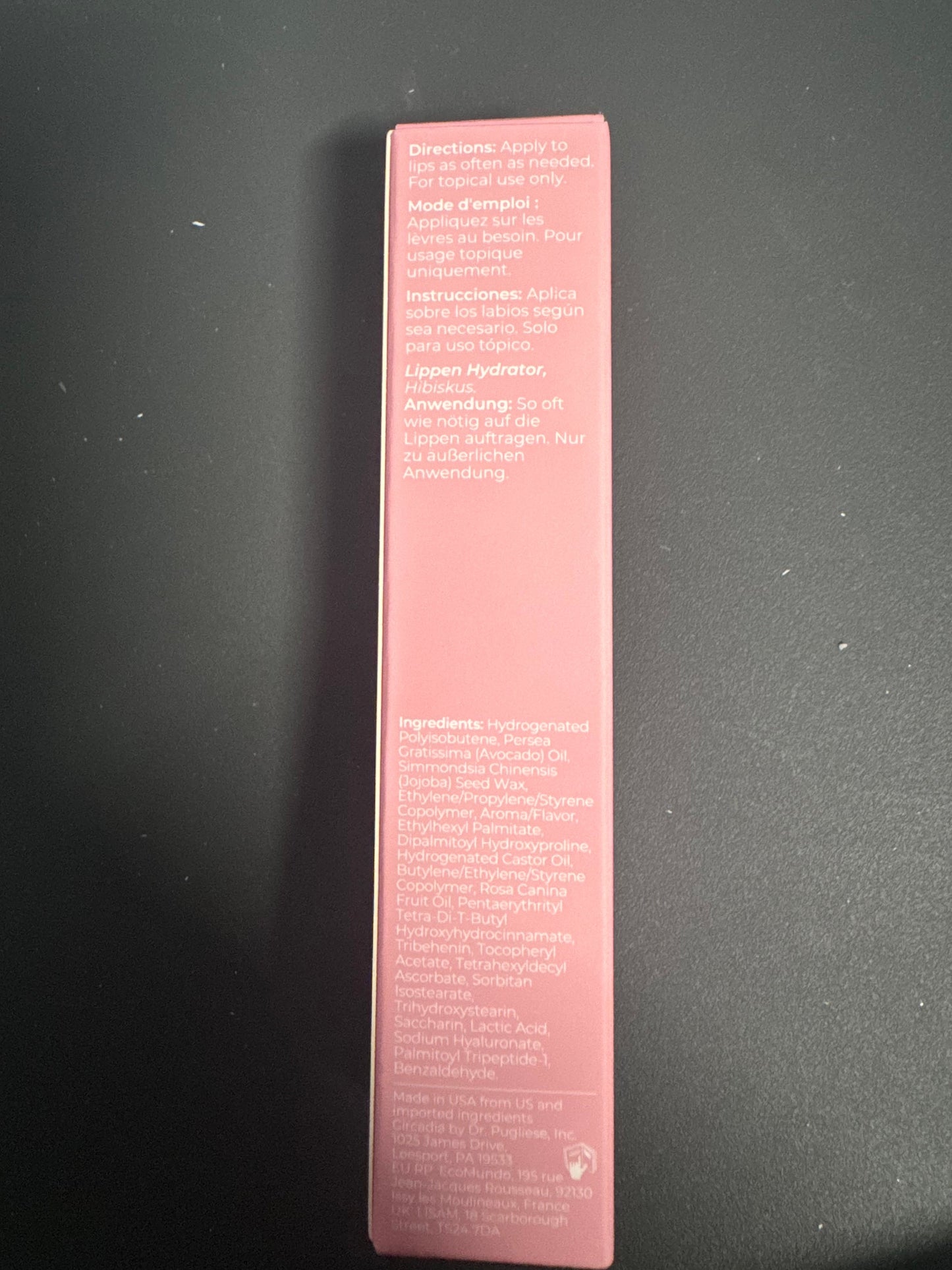 Lip Renewing Hydration Hibiscus back