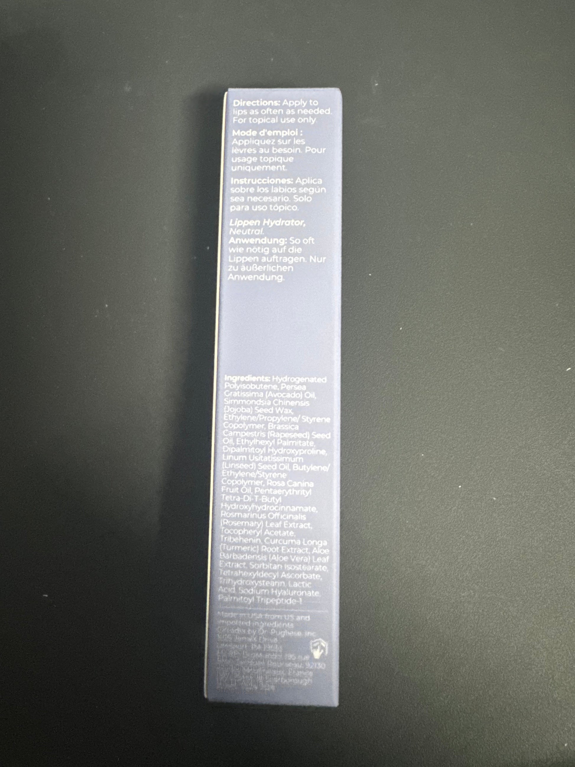 Lip Renewing Hydrator Naked back
